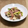 KAKO_KAKO's cooksnap of when they made アスパラ、ベーコンときのこのバタポン炒め.