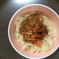 クック旅好！！'s cooksnap of when they made あっという間！納豆キムチぶっかけうどん☆.