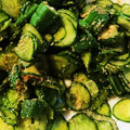 まあみママ's cooksnap of when they made しそときゅうりとオクラの胡麻和え.