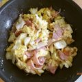 antkishi's cooksnap of when they made ハムとキャベツの卵炒め.