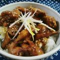 ｍａｒｉ♪'s cooksnap of when they made 梅味噌ニンニクだれでガッツリ☆鶏肉丼.