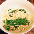 ぼぼぼぼ♪'s cooksnap of when they made えのきと水菜の梅おかか和え.