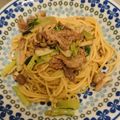 precious☆'s cooksnap of when they made 牛肉ときのこのバター醤油パスタ.