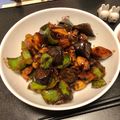 犬Gyami's cooksnap of when they made 鶏モモとナスの甜麺醤炒め.