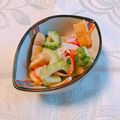 yesmama's cooksnap of when they made ゴーヤとカニかまの酢の物.