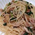 けーぼう's cooksnap of when they made 簡単麺つゆだけで和風パスタ.