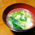 猫のオソマ's cooksnap of when they made 小松菜と卵のスープ.