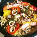 ★サンセット★'s cooksnap of when they made フライパンでパエリア.