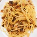 ♥⃛マコ♥⃛'s cooksnap of when they made 豚コマの和風パスタ.