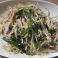 きらり流れ星's cooksnap of when they made 豚こまともやしのニラ炒め.