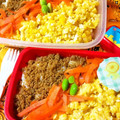 yukky☆mama's cooksnap of when they made 目標5分で作る★我が家の手抜きそぼろ弁当.