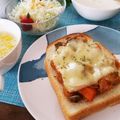 ♡YKitchen♡'s cooksnap of when they made ❁酢豚トースト❁.
