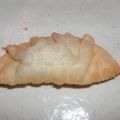 annie0922's cooksnap of when they made 余った餃子の皮でのりチーズ揚げ♪.
