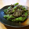 runa10's cooksnap of when they made おばあちゃんの胡麻味噌和え.