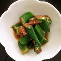 ゴロみかん's cooksnap of when they made レンジで簡単に☆オクラの梅おかか.