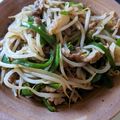quuumi0702's cooksnap of when they made もやしでかさ増し！青椒肉絲風野菜炒め.