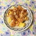 puniＫ's cooksnap of when they made 簡単！卵とえびとベーコン炒め。お弁当にも.