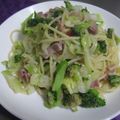 みっぺぴ's cooksnap of when they made お一人様のブロッコリーと生ハムのパスタ③.
