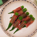ぺこまま☆'s cooksnap of when they made 生ハムとおくらの出会い♡おつまみに最高！.