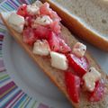 きっこ＠南西フランス's cooksnap of when they made モッツァレラチーズとトマトのブルスケッタ.