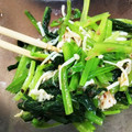もいこ196482's cooksnap of when they made 小松菜とえのきだけの梅おかか和え.