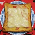 こげ岡's cooksnap of when they made カニカマとチーズ乗せトースト.