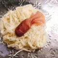 ぱんだ170071's cooksnap of when they made 生ハムで金魚★素麺にも！キャラ弁にも！.