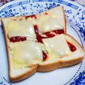 のり子のおかず♪'s cooksnap of when they made 簡単朝食♡ポテトサラダトースト.