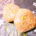 jeos's cooksnap of when they made ✿洋風❀卵とクリームチーズの✿おにぎり.