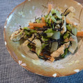 おかゆとおから's cooksnap of when they made 白菜とひじきと油揚げの明太マヨ和え.