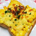 ☆★あんず姫★☆'s cooksnap of when they made マヨ玉コーンのチーズトースト.