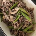 bellwood's cooksnap of when they made 牛肉アスパラ炒め.