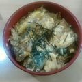ちーゆづアーちゃん☆'s cooksnap of when they made 天ぷらリメイク ちょい足し天玉丼.