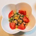 chicchaino's cooksnap of when they made トマトで鮮やかに☆ツナと豆苗のサラダ.