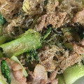 大阪のちゃーちゃん's cooksnap of when they made 青梗菜と豚肉、春雨の中華炒め.