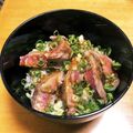 くろいか's cooksnap of when they made ビーフステーキ丼コク旨バター醤油ソース.