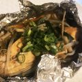 まゆ128's cooksnap of when they made フライパン 簡単 鮭のホイル焼き.