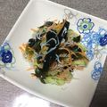 tomatoma55's cooksnap of when they made わかめ、きゅうり、じゃこの酢の物.