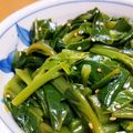 max4995's cooksnap of when they made レンチン一分♪つるむらさきのナムル.