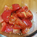 あたりめっこ's cooksnap of when they made トマトの胡麻和え☆.