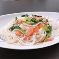 松ちゃんさっち's cooksnap of when they made 簡単時短な小松菜、ツナの和風冷製パスタ.