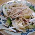 単！！'s cooksnap of when they made 簡単！きゅうりと玉ねぎの梅干し和えサラダ.