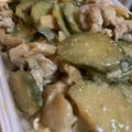 u_usim's cooksnap of when they made 豚こま団子ときゅうり野菜味噌にんにく炒め.