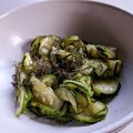 キャプテンイエロー's cooksnap of when they made 簡単・美味しい♪ズッキーニ塩昆布ナムル.
