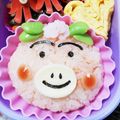 ♡ちぃﾀﾝまま♡'s cooksnap of when they made 話題入はなかっぱ＊ももかっぱ簡単キャラ弁.