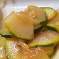 miyam315's cooksnap of when they made ズッキーニ大量消費　和風の甘辛醤油炒め.