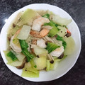 まりまるん's cooksnap of when they made 和風ほっこり☆エビとチンゲン菜のうま煮.