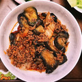 もも1002's cooksnap of when they made 白米に合う☆ひき肉となすの辛旨キムチ炒め.