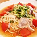 τомоко's cooksnap of when they made 冷しゃぶトマトそうめん.