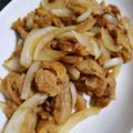 れいちょんぐ's cooksnap of when they made 大豆ミートの生姜焼き.